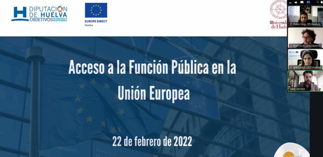 El Centro de Información Europea de Diputación y la UHU celebran un webinar