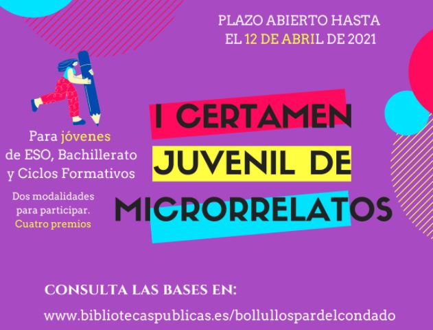 Bollullos organiza un nuevo Certamen Juvenil de Microrrelatos