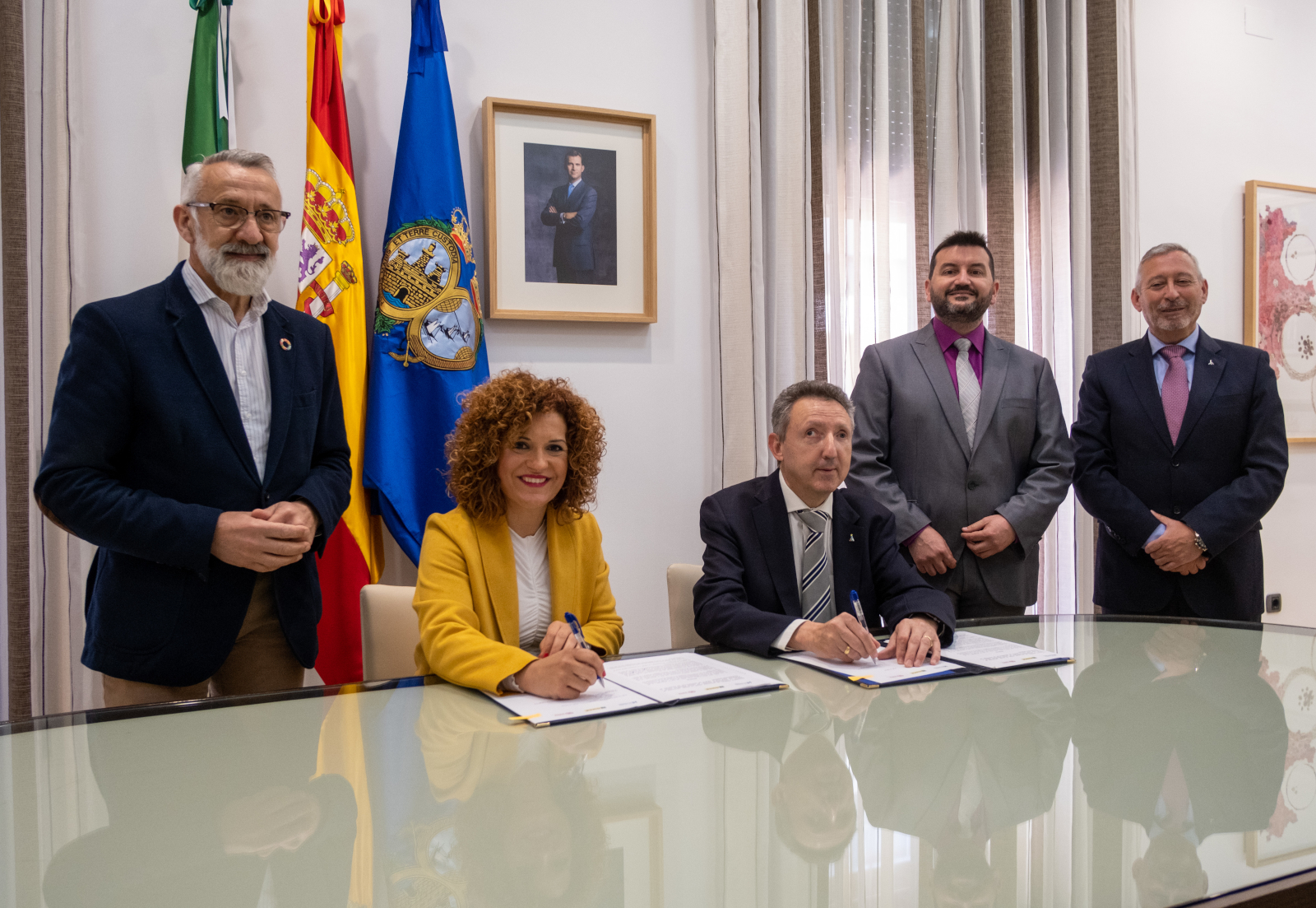 Diputación y ONCE cierran un convenio de colaboración