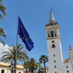 La Palma iza la bandera europea en la Plaza de España