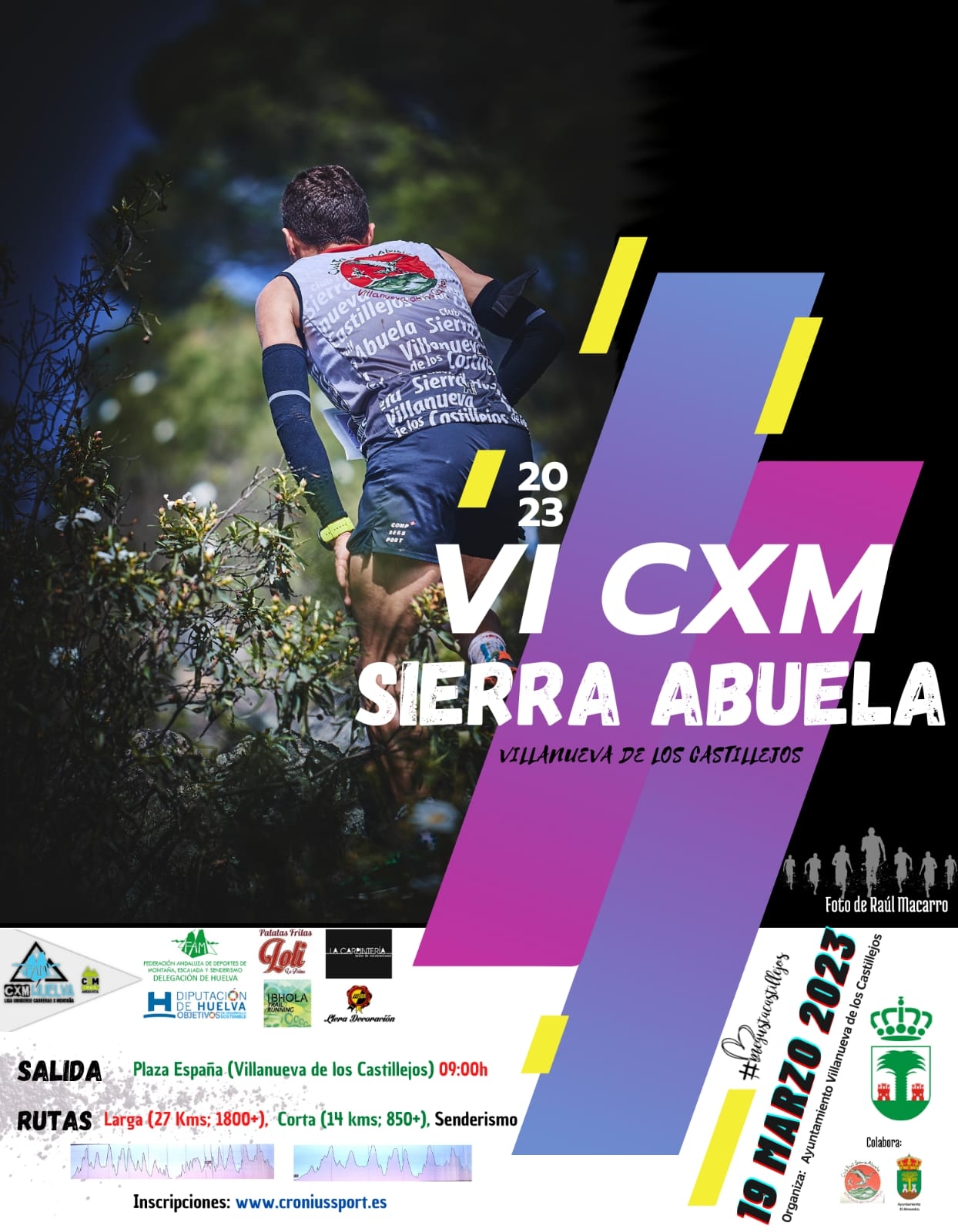 El VI Trail CxM Sierra Abuela de Villanueva de los Castillejos y El Almendro se celebra este domingo