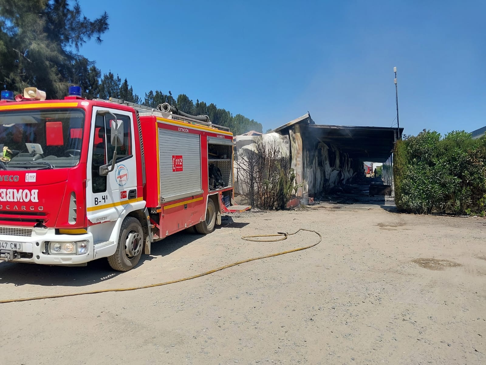 10 viviendas para temporeros en Almonte arrasadas por un incendio