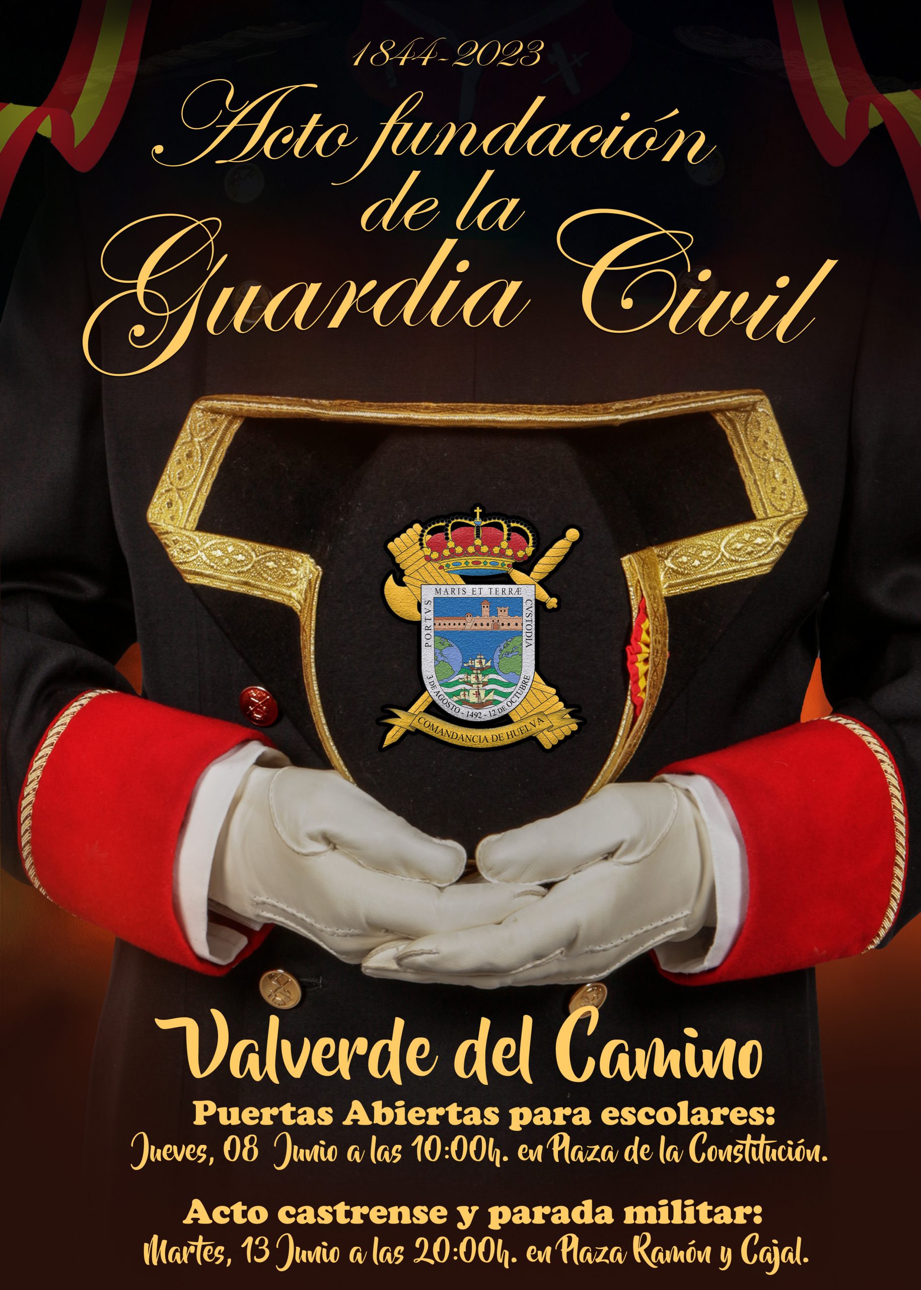 La Guardia Civil celebra el 179 Aniversario de su Fundación en la localidad de Valverde del Camino