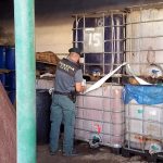 La Guardia Civil inmoviliza 23.830 litros de aceite usado de origen vegetal en Rociana del Condado        