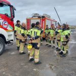 Trece efectivos del Consorcio Provincial de Bomberos participan en un simulacro de emergencia química con supuesto rescate de víctimas