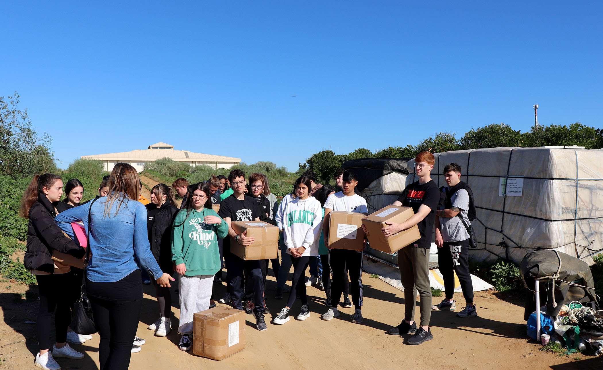 Estudiantes de Lepe conocen el voluntariado con personas migrantes