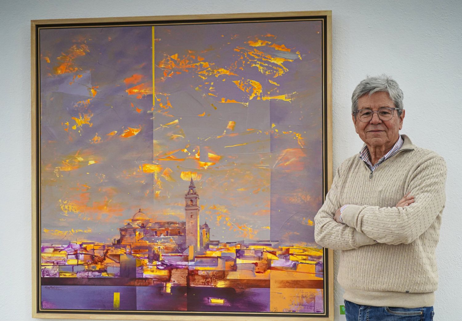 El pintor Pedro Rodríguez nos acerca la historia colombina de Moguer con su exposición “Mons Urium”