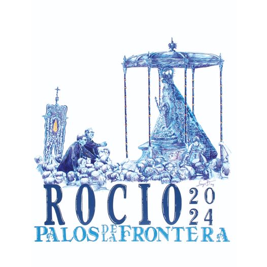 La Hermandad del Rocío de Palos de la Frontera presenta el cartel de la Romería del Rocío 2024