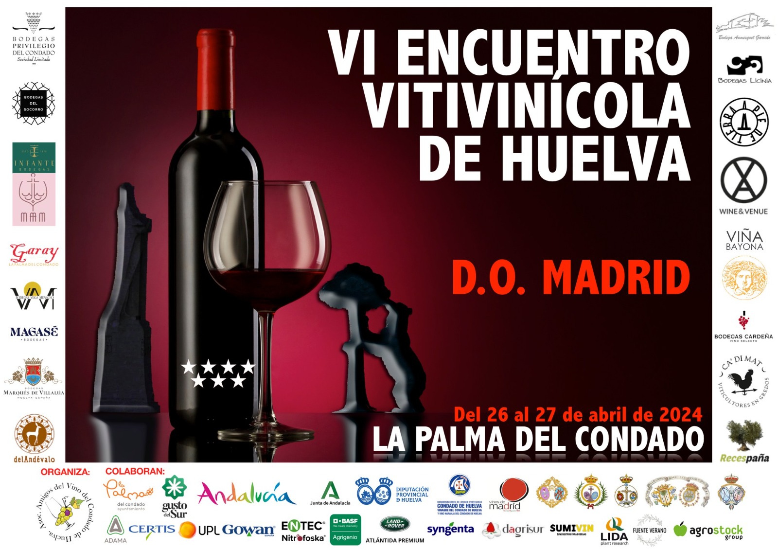 Este fin de semana tendrá lugar el VI Encuentro Vitivinícola de Huelva en la Plaza de España de La Palma