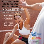 El XIX Meeting Iberoamericano de Atletismo se celebrará el próximo 30 de abril