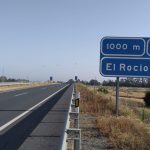 El tercer carril Almonte-El Rocío contará con un nuevo sistema de balizas para hacerlo reversible