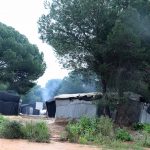 Más de medio centenar de chabolas afectadas tras un incendio en Palos de la Frontera