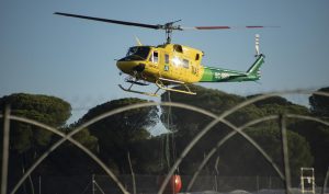 El Infoca da por extinguido el incendio agrícola y forestal en el paraje La Pañuela de Almonte