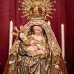 La Virgen de los Remedios parte hacia la Magna Mariana de Huelva tras una misa de despedida