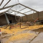 Un herido en Huelva por la caída de un cartel comercial tras el paso de la borrasca Claudia