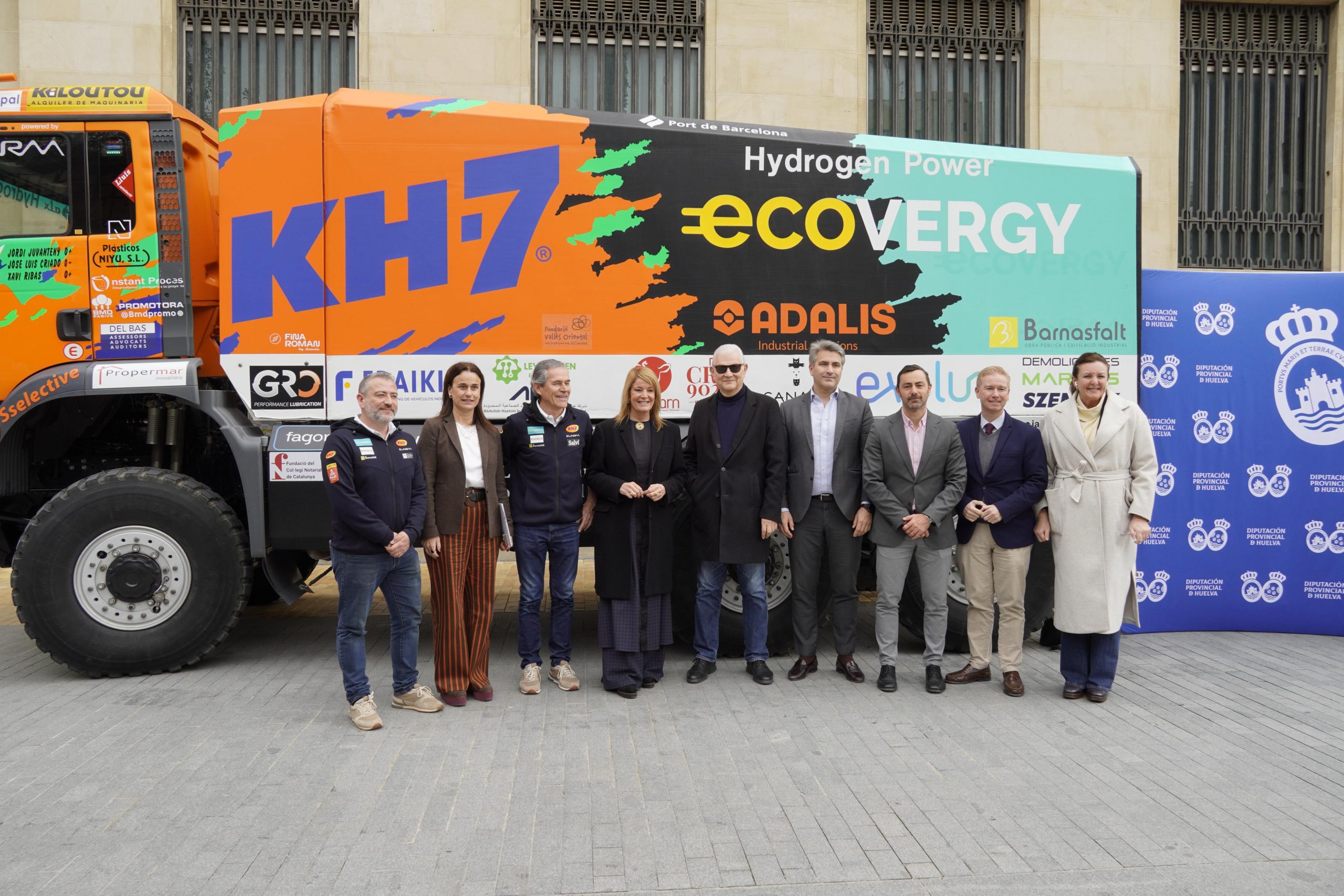 El vehículo ganador del Dakar en la categoría Mission 1000 llega a Huelva