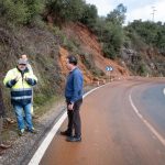 La sierra de Huelva afectada por los efectos de la borrasca Leonardo