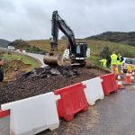 Diputación trabaja en el arreglo de las dos carreteras que permanecen cortadas al tráfico en la comarca de la Sierra