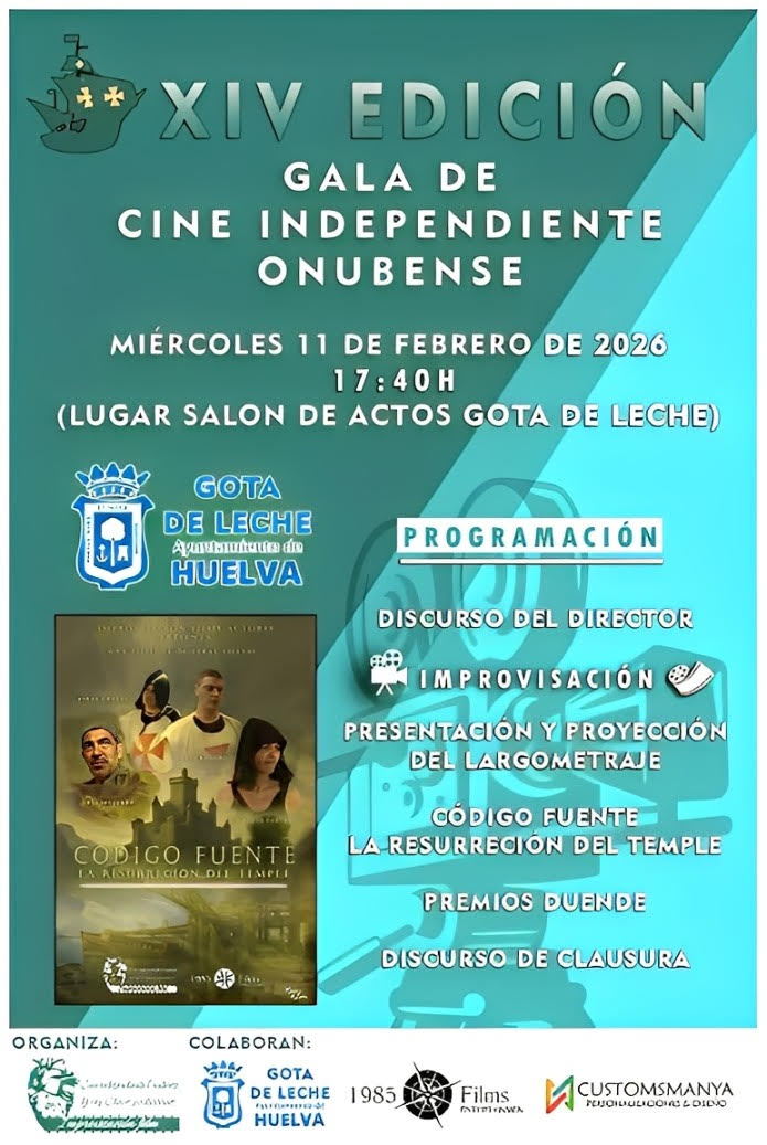 Yeray Chaves estrena su duodécima película: cine independiente onubense entre el futuro y la magia templaria