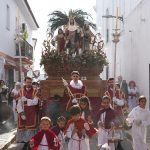 La Borriquita abre un nuevo Domingo de Ramos la Semana Santa de Moguer con un multitudinario desfile