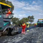 Fase final de las obras de mejora de la carretera entre El Cerro de Andévalo y San Telmo