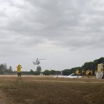 Simulacro de incendio forestal en Hinojos para mejorar la respuesta ante emergencias