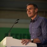 Sánchez visita Gibraleón en un acto precampaña donde pide «defender lo público»