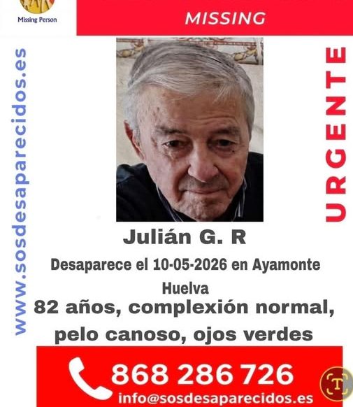 Activo un amplio dispositivo de búsqueda para localizar a Julián desaparecido en Ayamonte