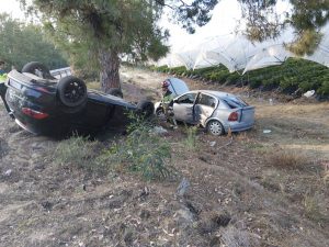 Varios heridos en un siniestro vial en la A-494 a la altura de Palos