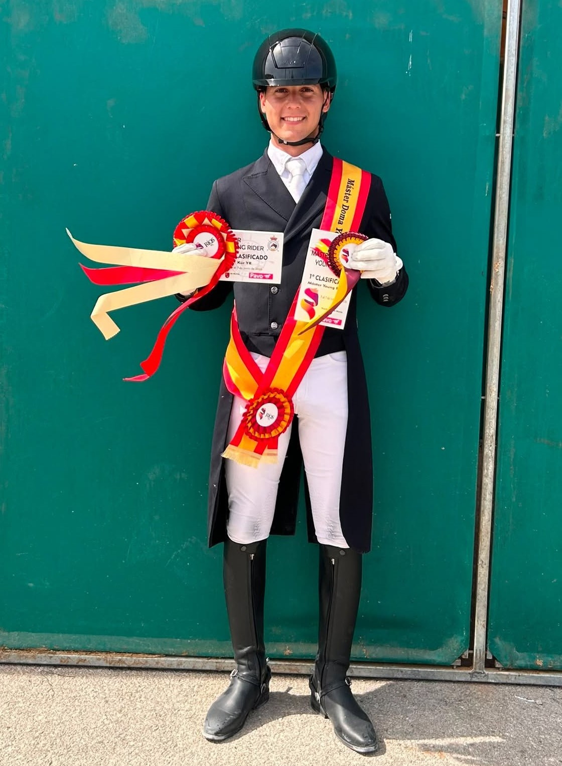 El moguereño Álvaro Cadena campeón de España de doma clásica