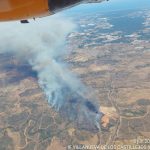 El incendio forestal de Villanueva de los Castillejos queda controlado tras varios días de intenso operativo