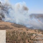 Un nuevo incendio forestal obliga a movilizar un amplio dispositivo en Alosno