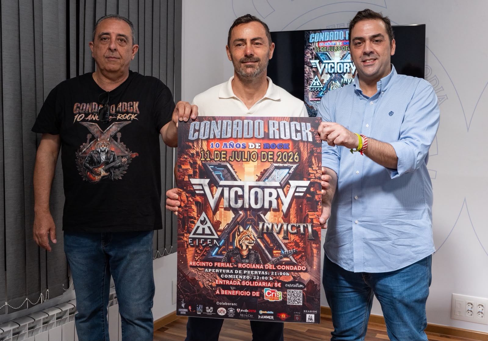 Rociana celebra una década de ‘Condado Rock’ con la banda ‘Victory’ como cabeza de cartel en una edición benéfica  