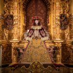 La Virgen del Rocío amanece vestida de Pastora