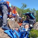 Rescatado un parapentista accidentado en una zona de difícil acceso de Arroyomolinos de León