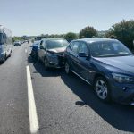 Varios heridos leves en un accidente múltiple en la A-49