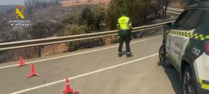 Más de 300 agentes de la Guardia Civil se suman al dispositivo de seguridad en el incendio de Niebla