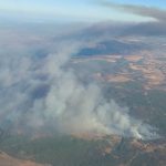 La Junta eleva a fase de emergencia el incendio de Niebla, que obliga al alejamiento preventivo de dos aldeas
