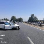 Corte provisional en la A-483 por un vehículo con un reventón de rueda