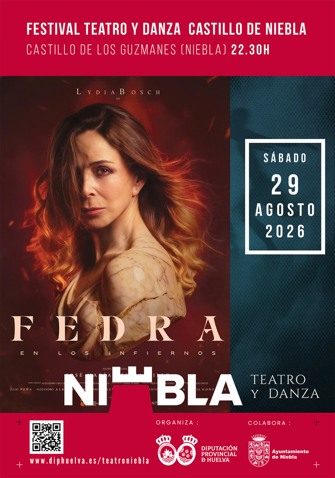‘Fedra, en los infiernos’ clausura el 41 Festival Castillo de Niebla con todas las localidades agotadas