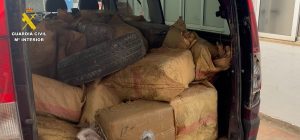 Interceptada en Huelva una furgoneta cargada con más de una tonelada de cocaína