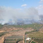 Un incendio forestal en Ayamonte obliga a activar el Plan de Emergencia Municipal y cortar la A-499