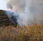 Declarado un incendio en el paraje Camino El Parralejo en Puerto Moral