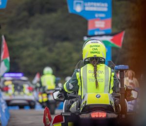 La Unidad de Movilidad y Seguridad de la Guardia Civil “Dámaso Guillén” para la Vuelta Ciclista a España 2026 recorre las carreteras de Huelva